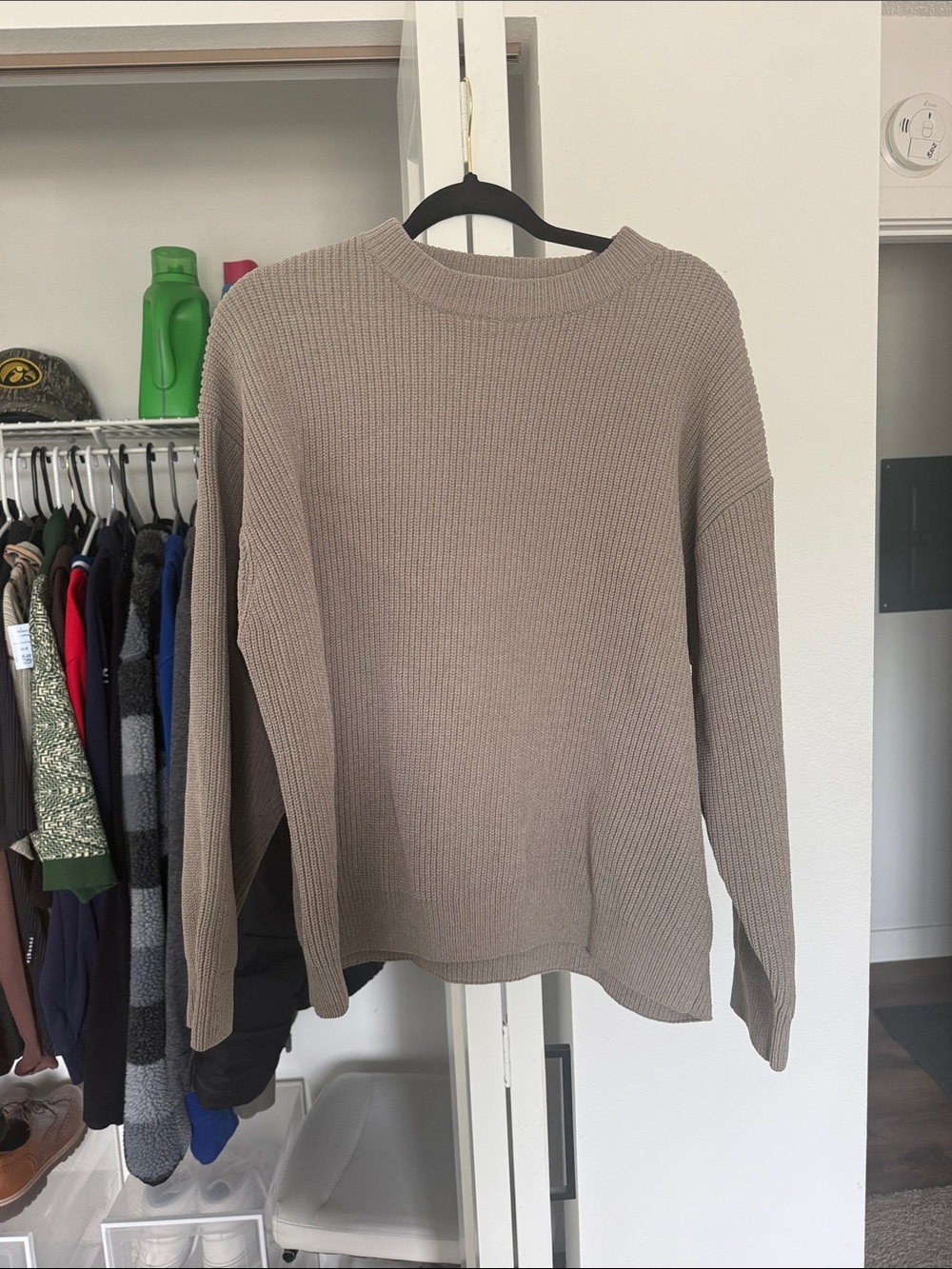Zara Taupe Crewneck Sweater